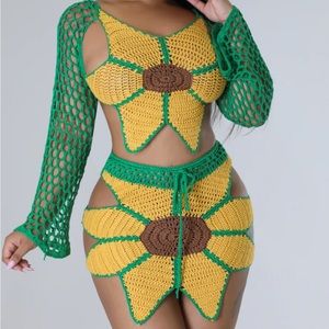 💋🌻 Sunflower Skirt 2 piece Set 🌻💋